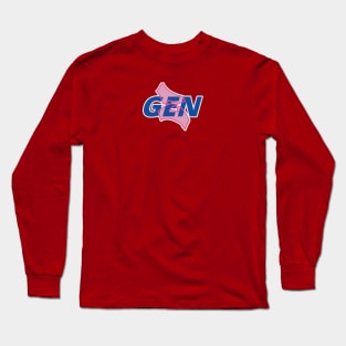 Generation Z Word Lettering Art Long Sleeve T-Shirt